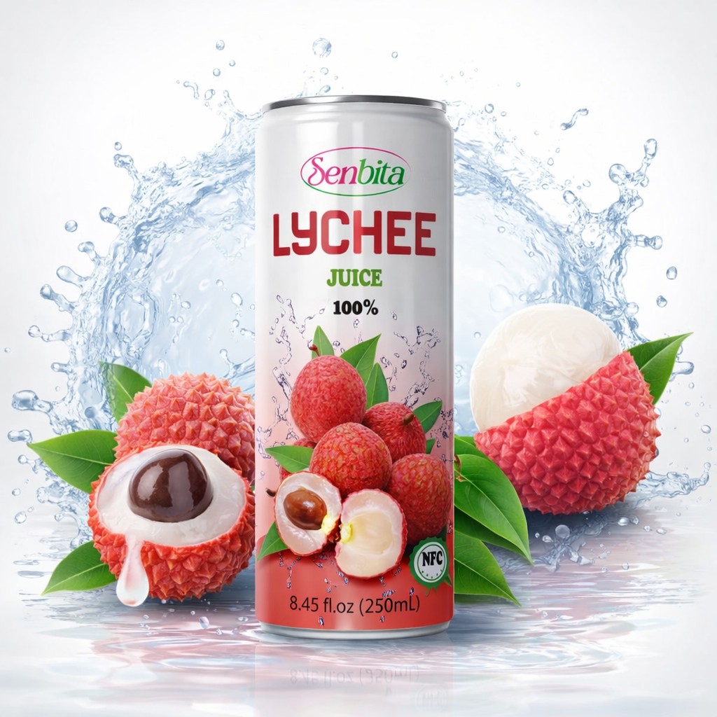Senbita Lychee Juice (250 ml) -24pc